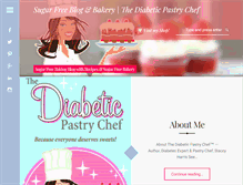 Tablet Screenshot of diabeticpastrychef.com